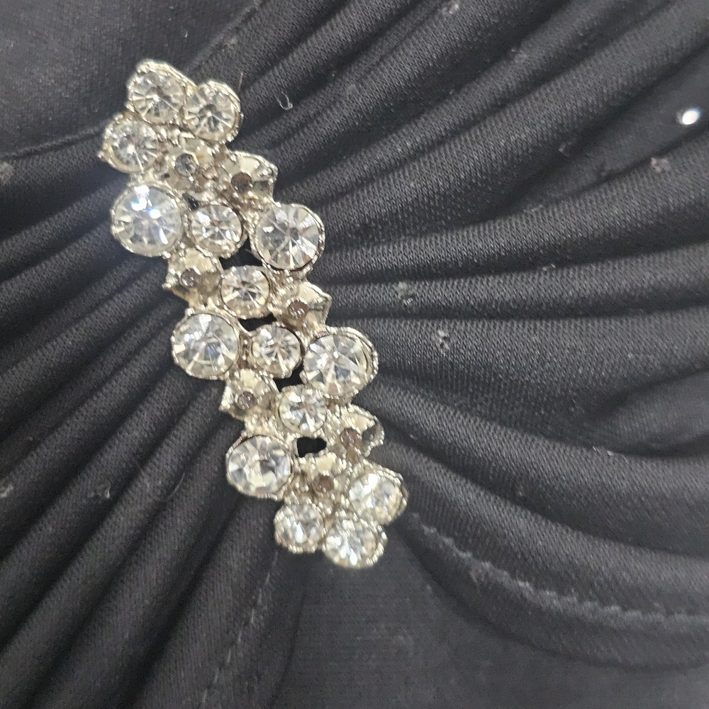 Xscape Black Off-Shoulder Blouse with Embellishment - Picture 7 of 15